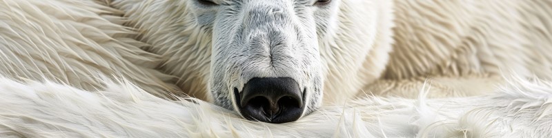 photo of polar bear fur