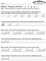 cursive handwriting practice worksheet