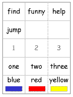 preschool dolch list flashcards