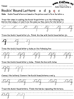 cursive handwriting practice worksheet