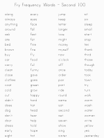 Fry Words grade three flashcards