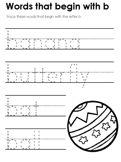 Beginning consonant practice worksheet