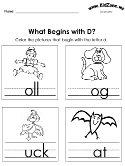 Beginning consonant practice worksheet