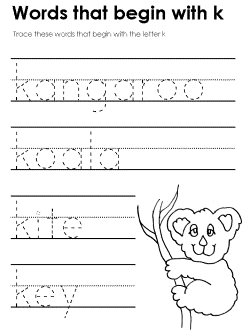 Beginning consonant practice worksheet