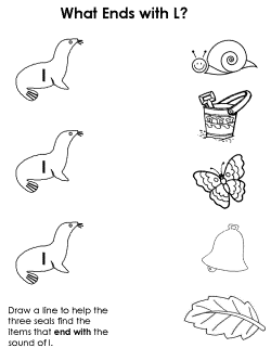 Ending consonant practice worksheet