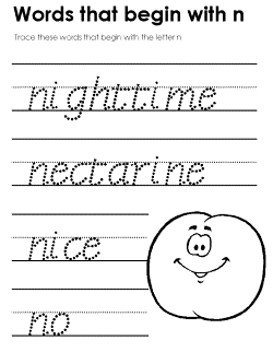 Beginning consonant practice worksheet