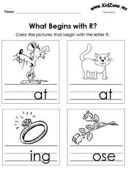 Beginning consonant practice worksheet