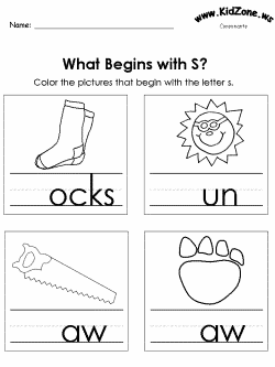 Beginning consonant practice worksheet